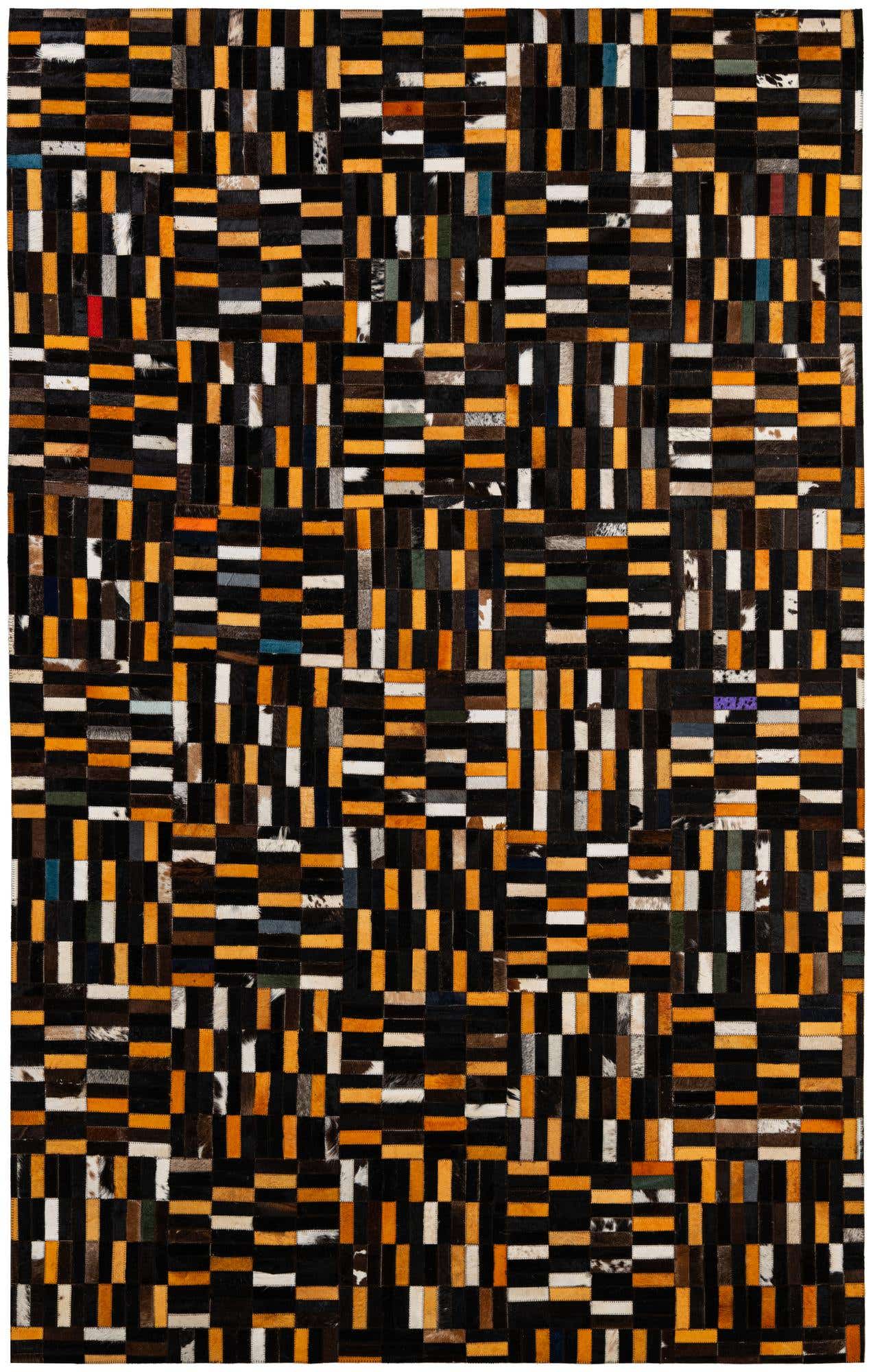 5' 1 x 8' 1 Cowhide - Patchwork Rug