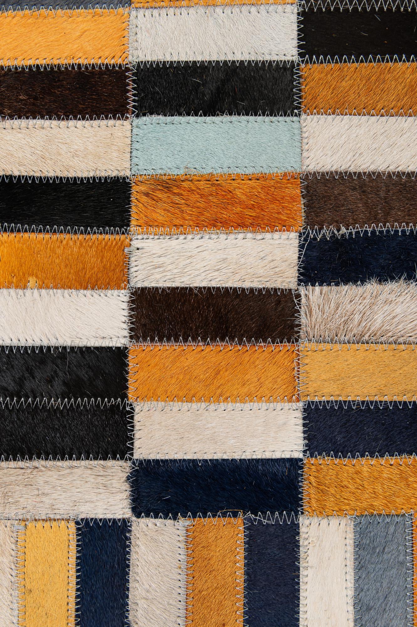 5' 1 x 7' 11 Cowhide - Patchwork Rug