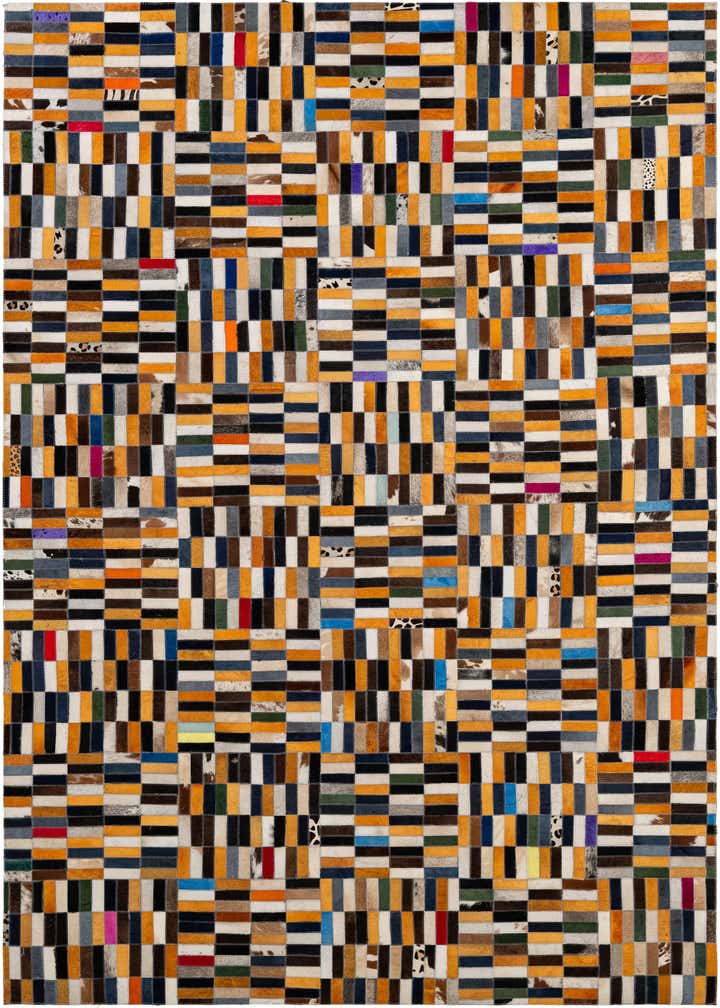 5' 1 x 7' 11 Cowhide - Patchwork Rug