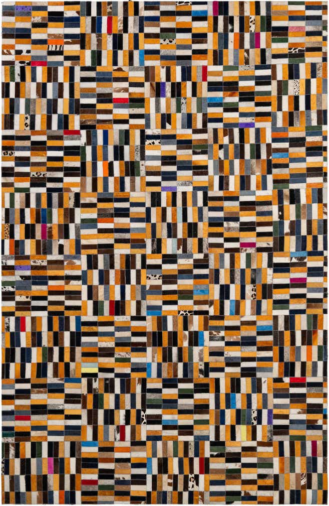 5' 1 x 7' 11 Cowhide - Patchwork Rug