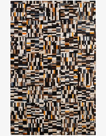 5' 1 x 8' 1 Cowhide - Patchwork Rug
