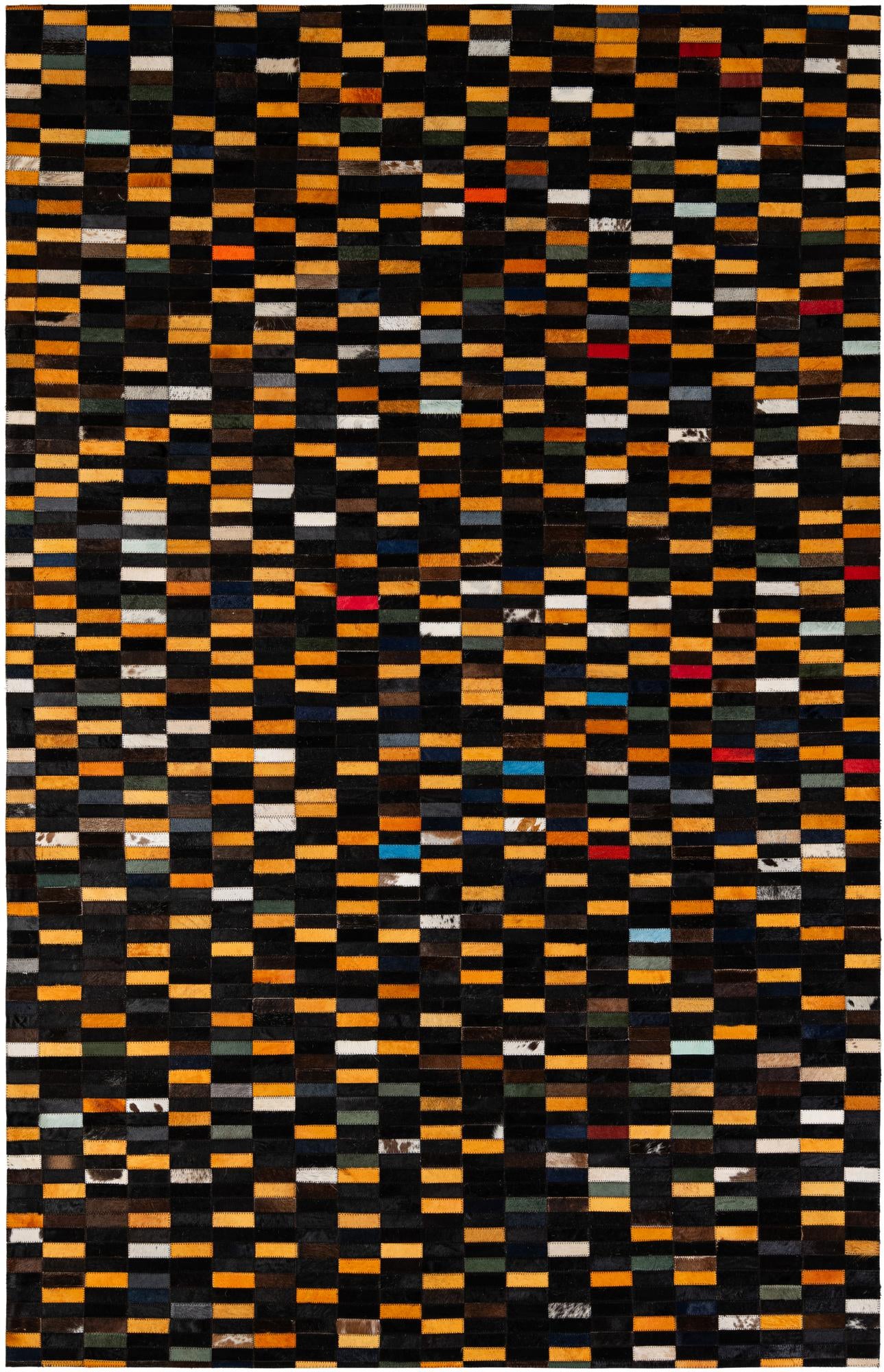 5' 2 x 8' Cowhide - Patchwork Rug