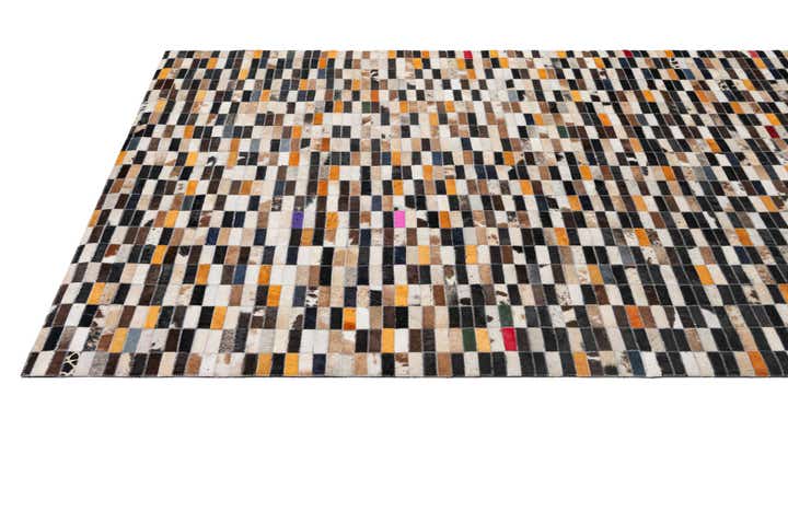 5' 3 x 8' 1 Cowhide - Patchwork Rug