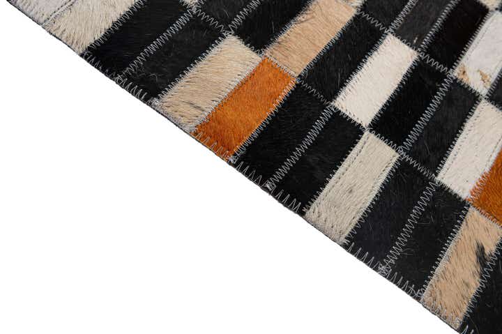 5' 3 x 8' 1 Cowhide - Patchwork Rug