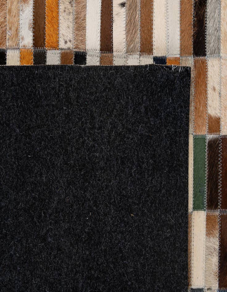 Detail image of 5' 3 x 8' 1 Cowhide - Patchwork Rug