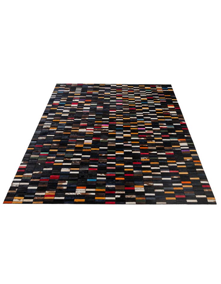 Detail image of 5' 3 x 7' 11 Cowhide - Patchwork Rug