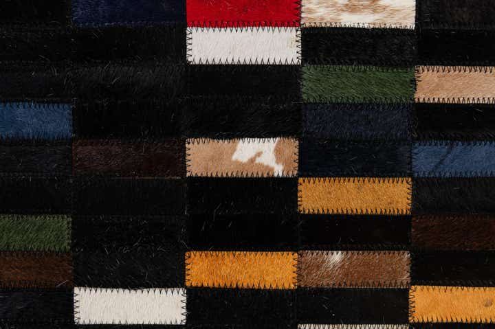 5' 3 x 7' 11 Cowhide - Patchwork Rug