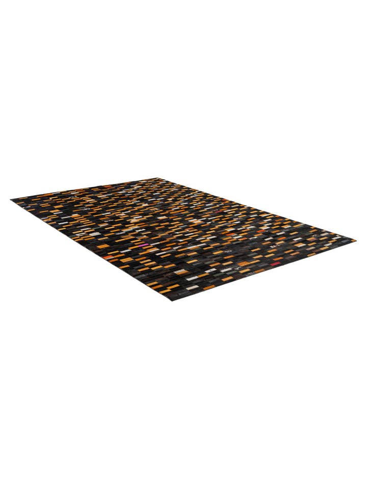 Detail image of 5' 2 x 8' 1 Cowhide - Patchwork Rug