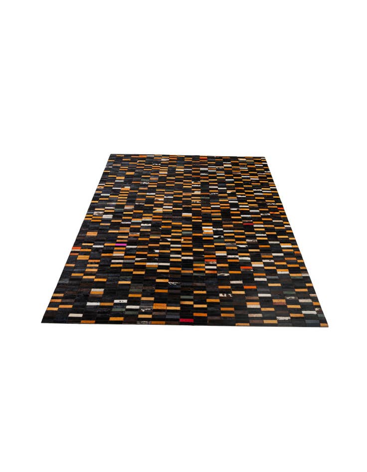 Detail image of 5' 2 x 8' 1 Cowhide - Patchwork Rug