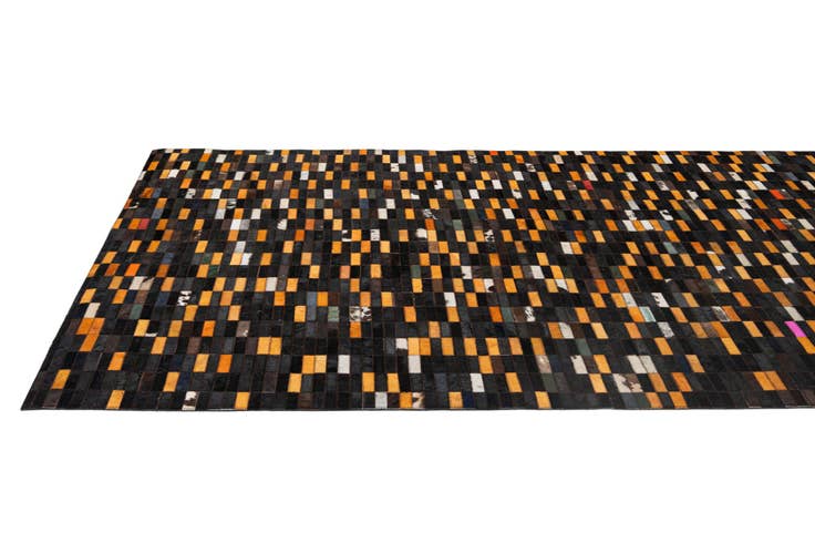 Detail image of 5' 2 x 8' 1 Cowhide - Patchwork Rug