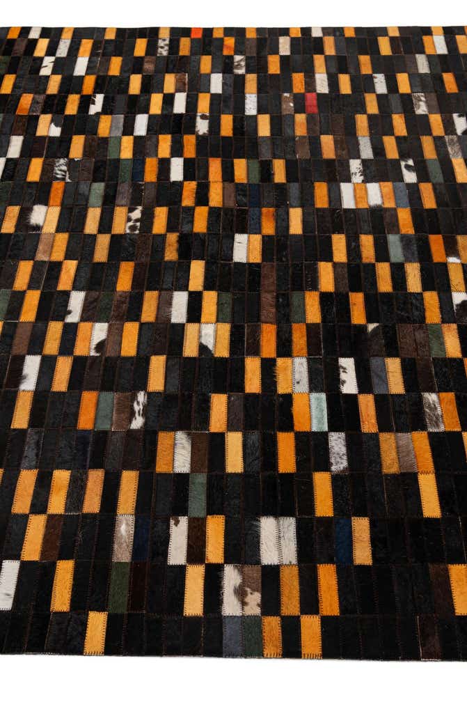 5' 2 x 8' 1 Cowhide - Patchwork Rug