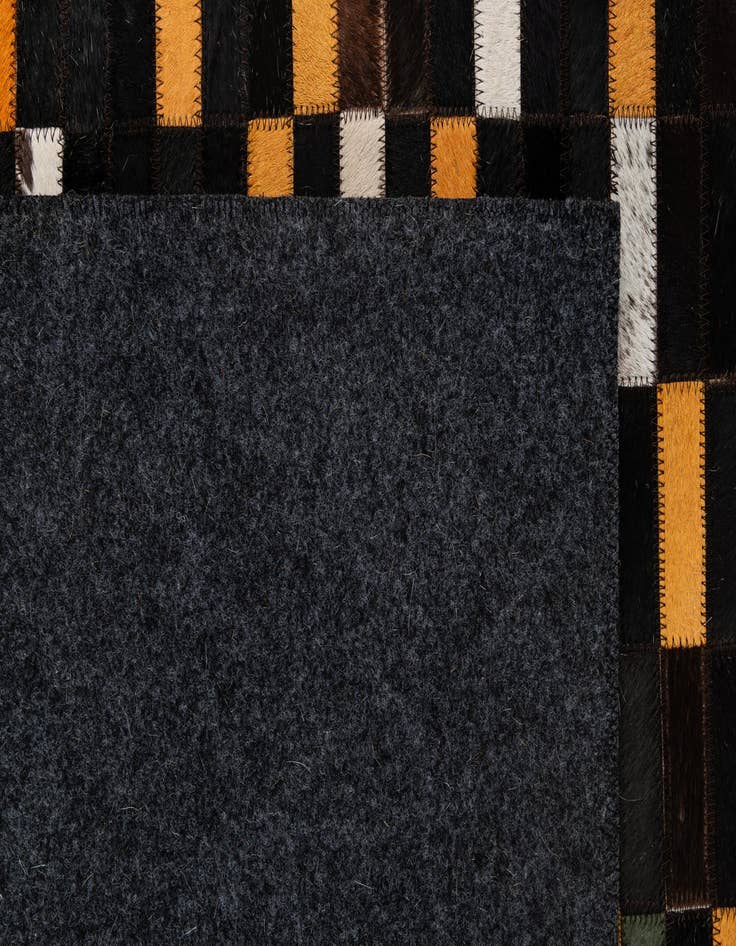 Detail image of 5' 2 x 8' 1 Cowhide - Patchwork Rug