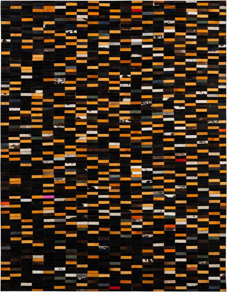 Detail image of 5' 2 x 8' 1 Cowhide - Patchwork Rug