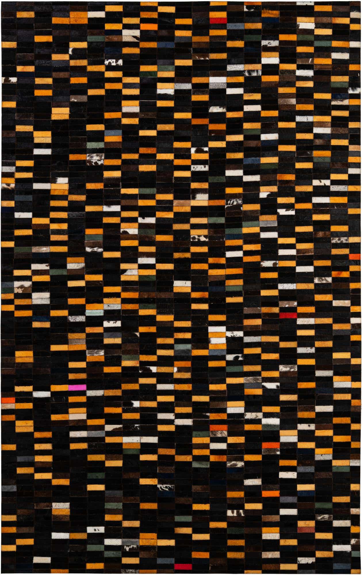 5' 2 x 8' 1 Cowhide - Patchwork Rug