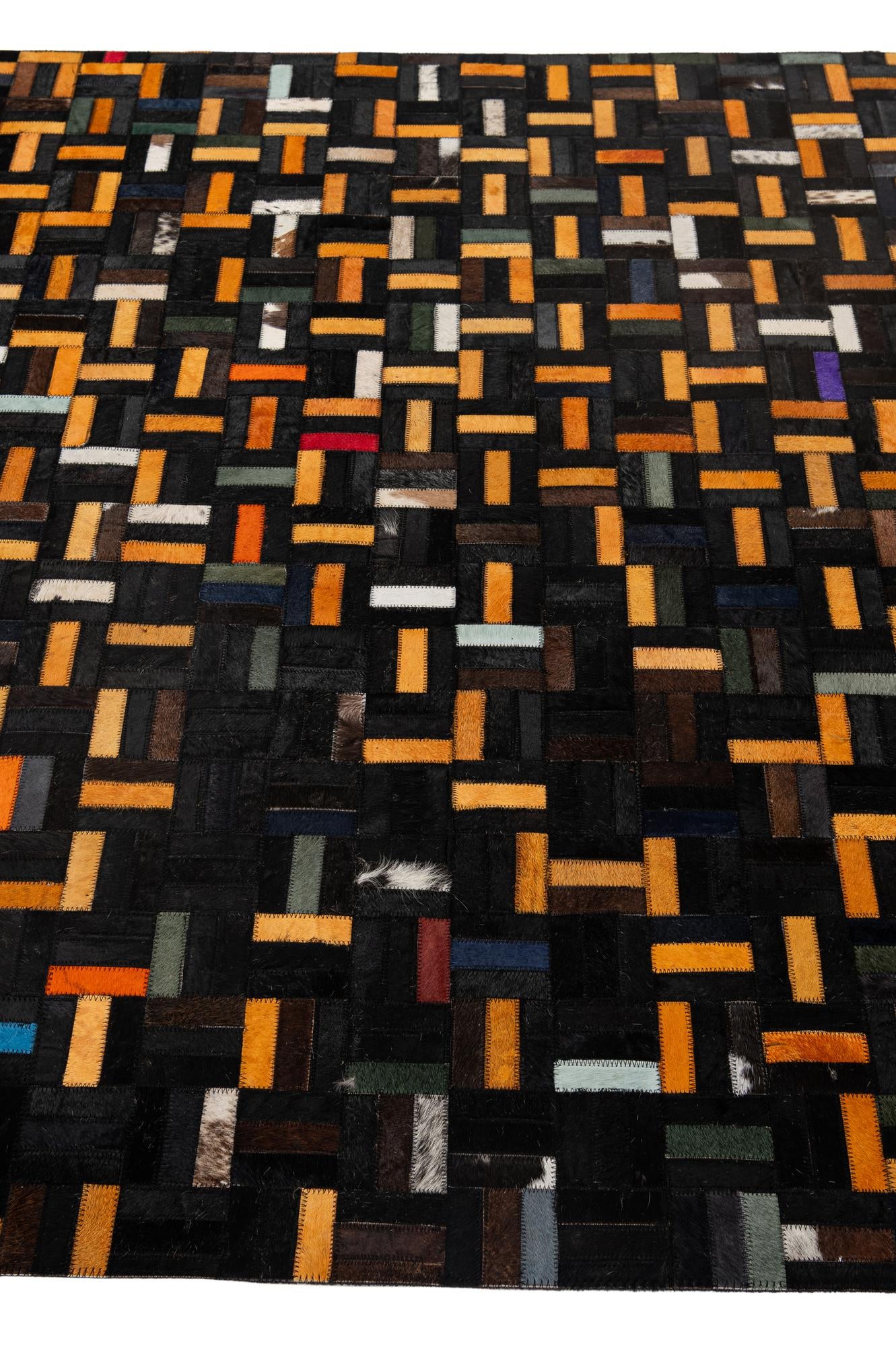 5' 1 x 7' 11 Cowhide - Patchwork Rug