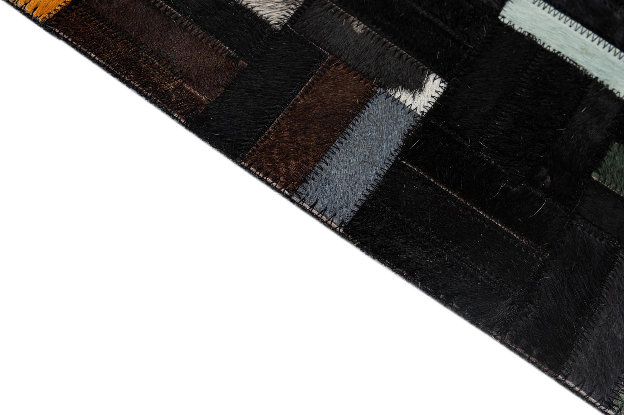 5' 1 x 7' 11 Cowhide - Patchwork Rug
