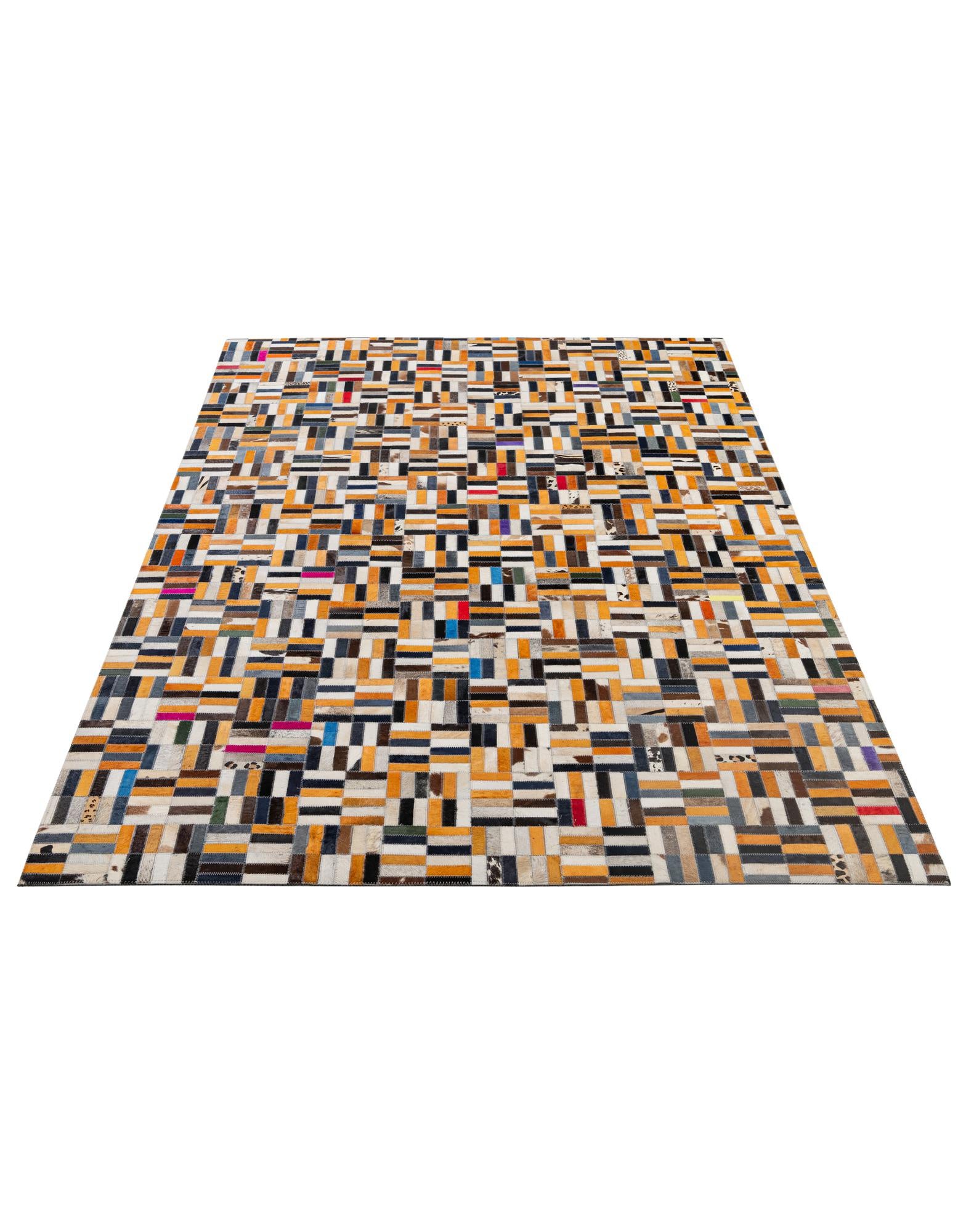 5' 2 x 8' 1 Cowhide - Patchwork Rug