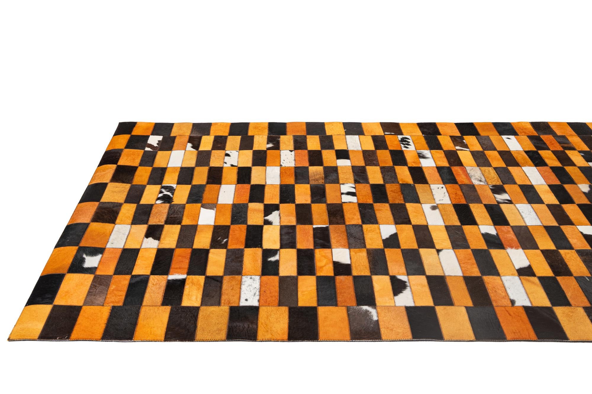 5' 1 x 7' 11 Cowhide - Patchwork Rug