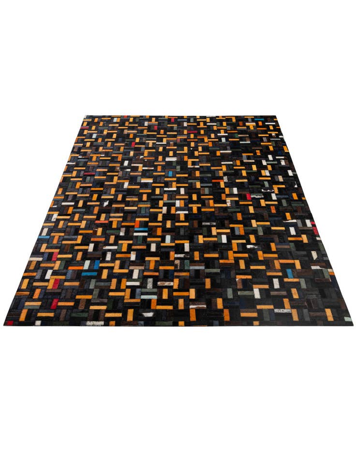 Detail image of 5' 1 x 7' 11 Cowhide - Patchwork Rug