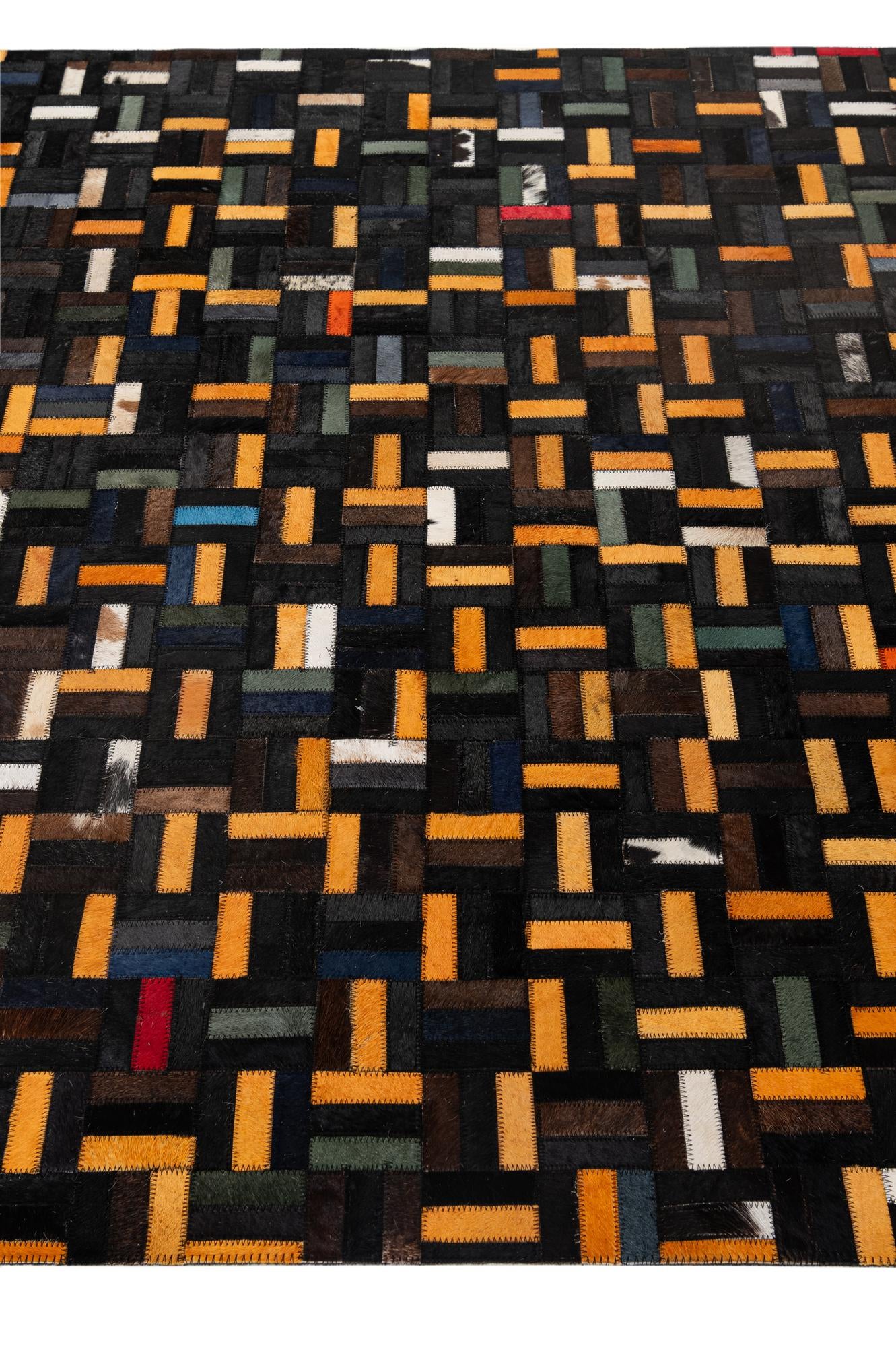 5' 1 x 7' 11 Cowhide - Patchwork Rug