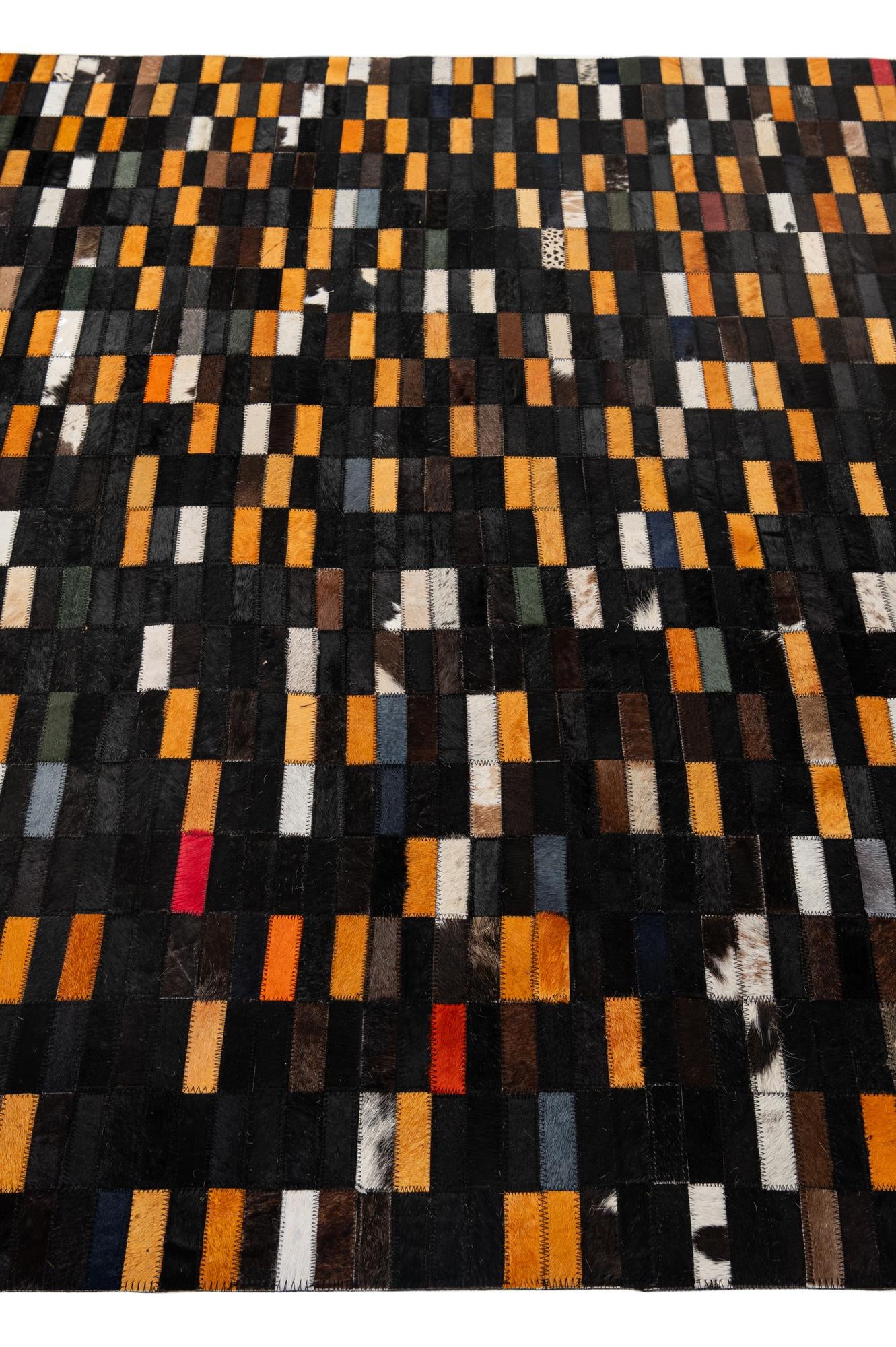 5' 2 x 8' Cowhide - Patchwork Rug