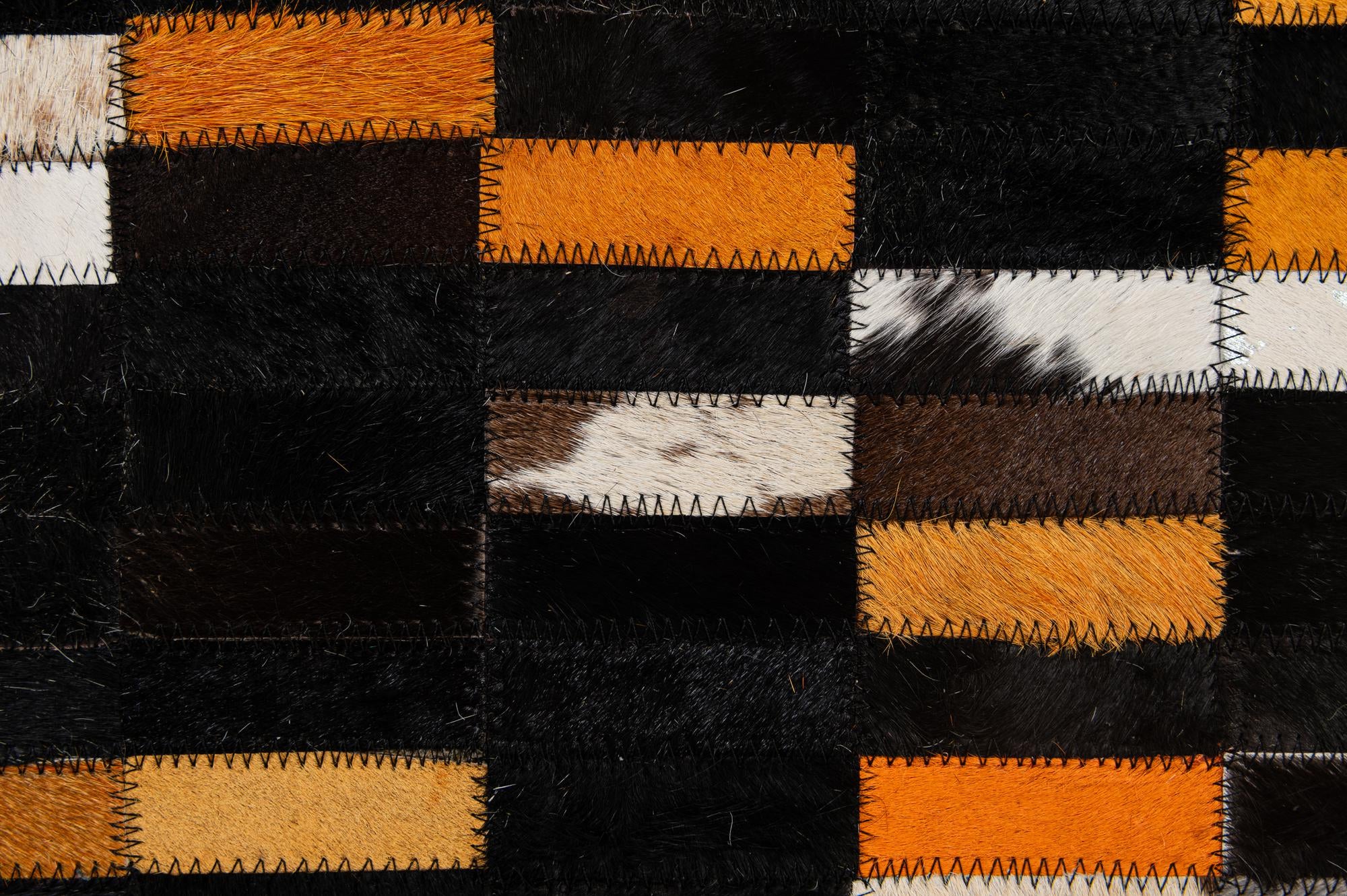 5' 2 x 8' Cowhide - Patchwork Rug