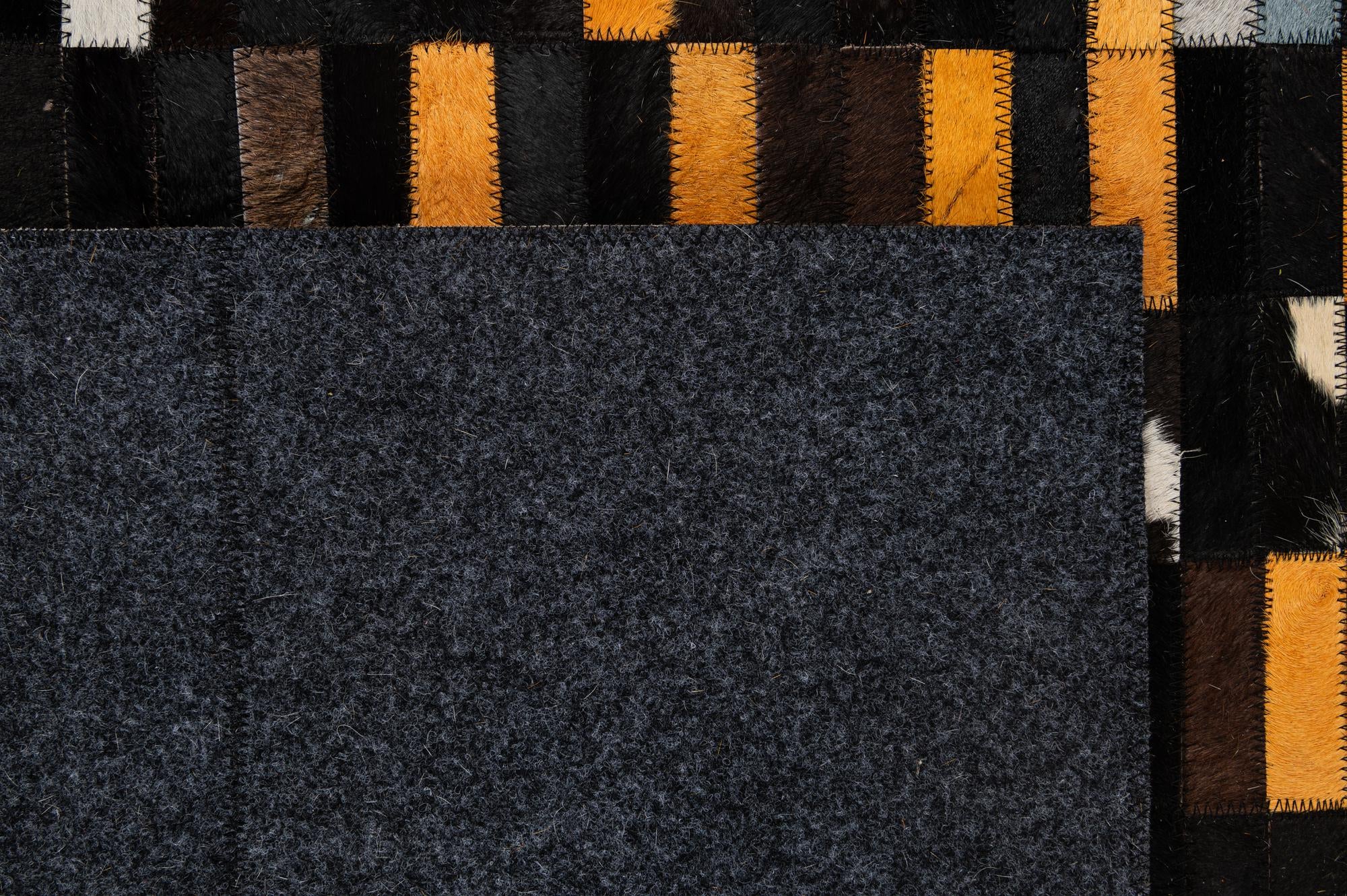 5' 2 x 8' Cowhide - Patchwork Rug
