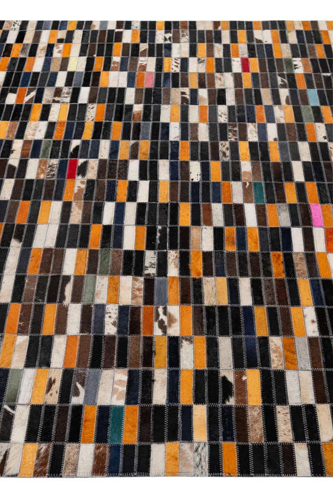 4' 11 x 7' 11 Cowhide - Patchwork Rug
