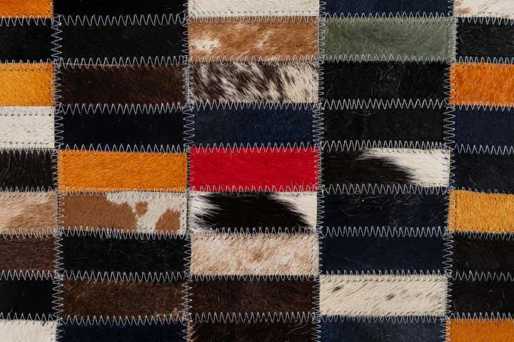 4' 11 x 7' 11 Cowhide - Patchwork Rug
