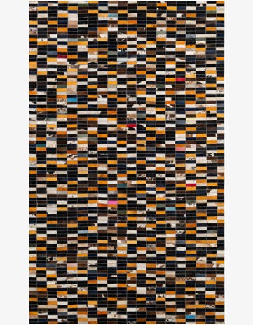 4' 11 x 7' 11 Cowhide - Patchwork Rug