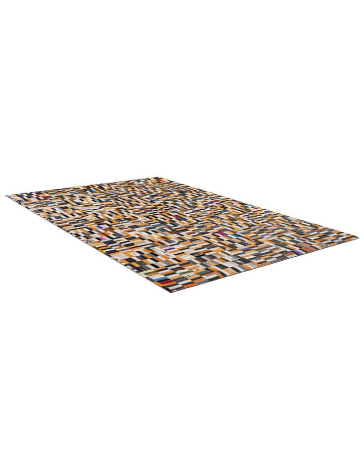 Detail image of 5' 1 x 7' 10 Cowhide - Patchwork Rug