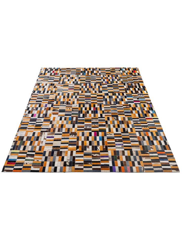 5' 1 x 7' 10 Cowhide - Patchwork Rug