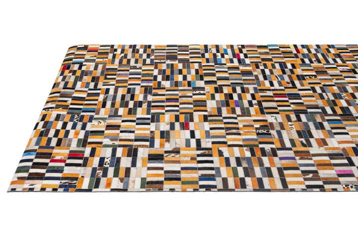 5' 1 x 7' 10 Cowhide - Patchwork Rug