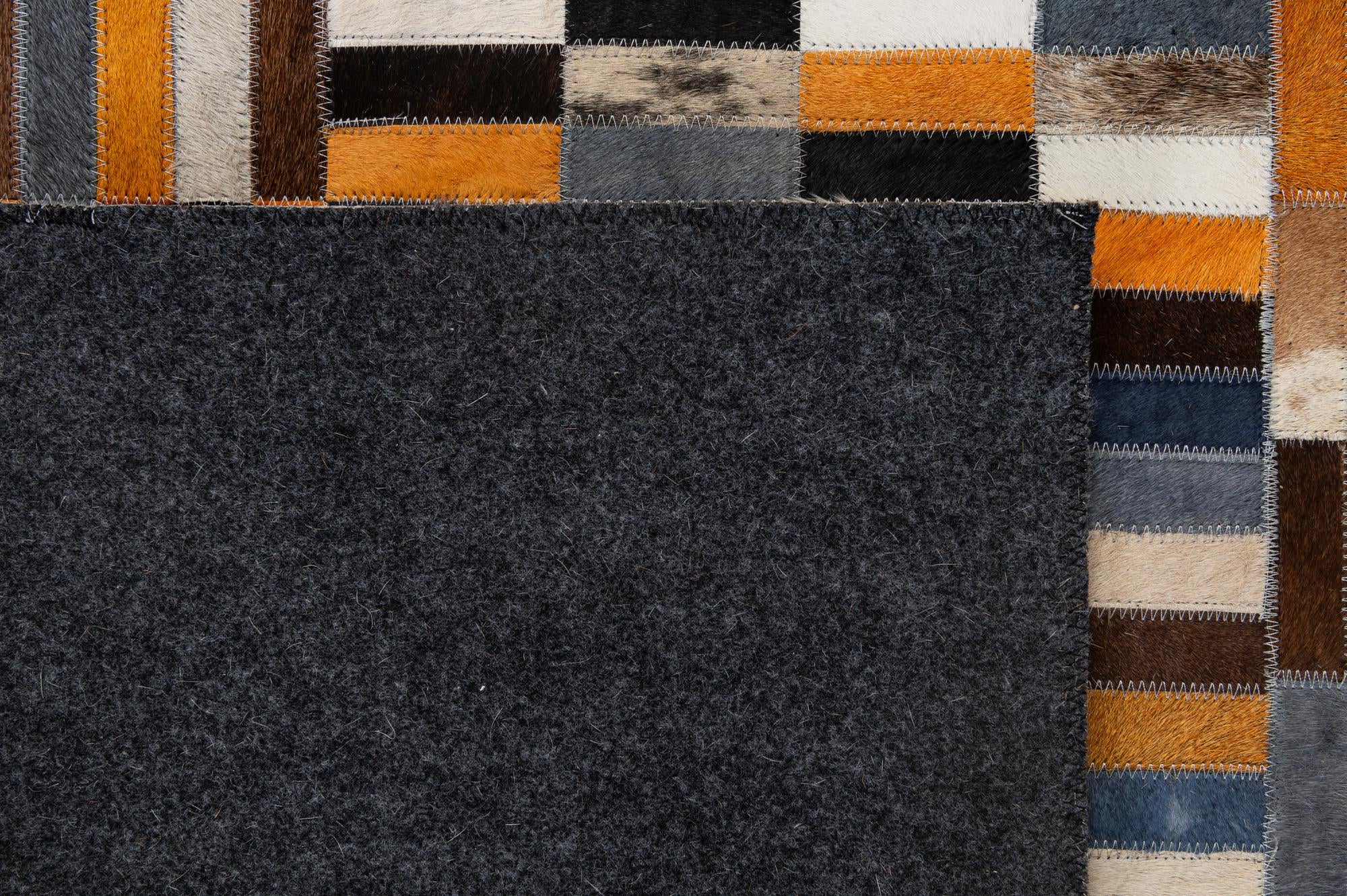 5' 1 x 7' 10 Cowhide - Patchwork Rug