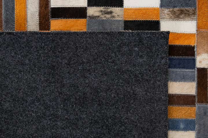 5' 1 x 7' 10 Cowhide - Patchwork Rug
