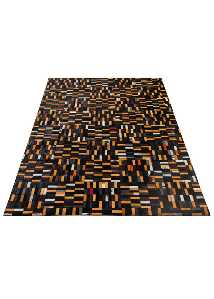 5' 2 x 8' 1 Cowhide - Patchwork Rug