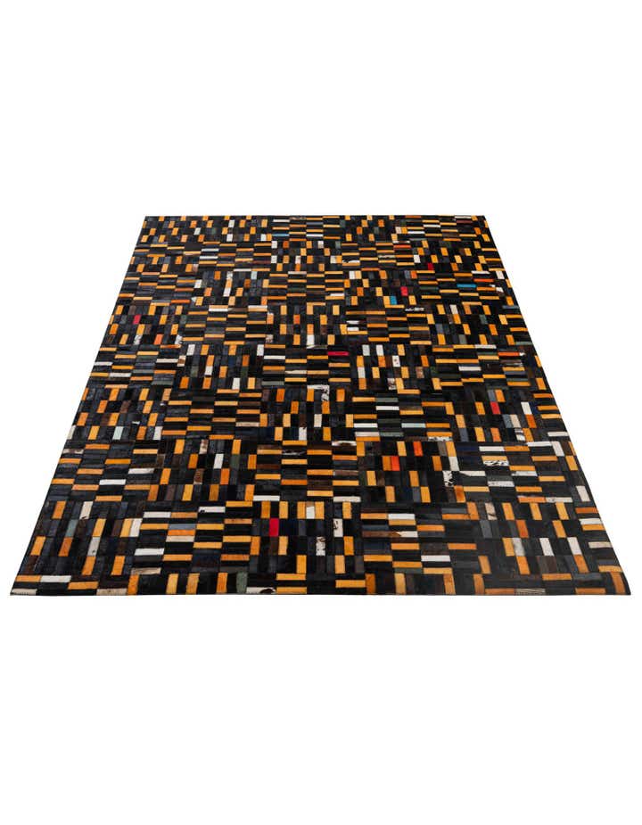 5' 2 x 8' 1 Cowhide - Patchwork Rug