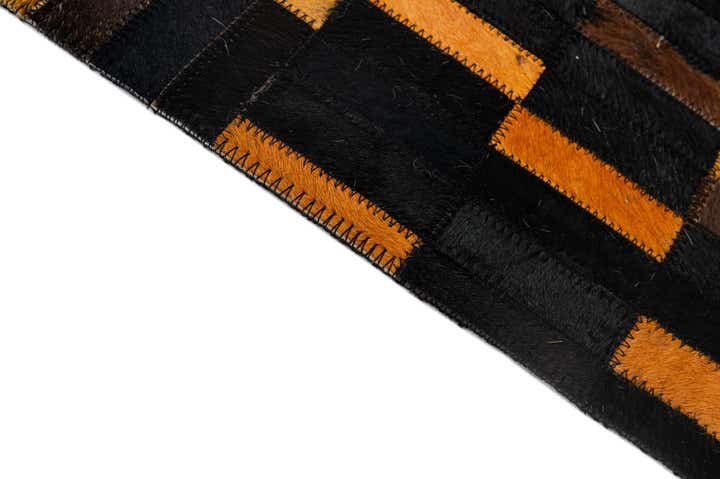 5' 2 x 8' 1 Cowhide - Patchwork Rug