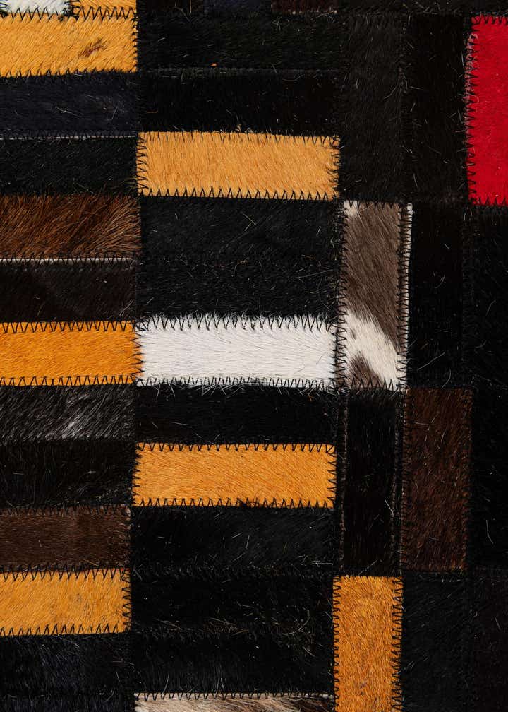 5' 2 x 8' 1 Cowhide - Patchwork Rug