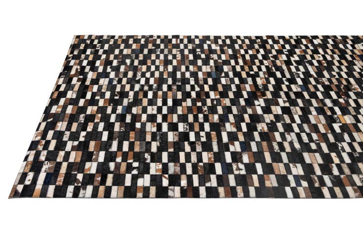 Detail image of 5' 2 x 8' Cowhide - Patchwork Rug