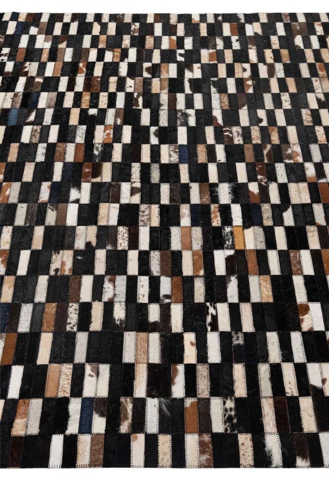 5' 2 x 8' Cowhide - Patchwork Rug