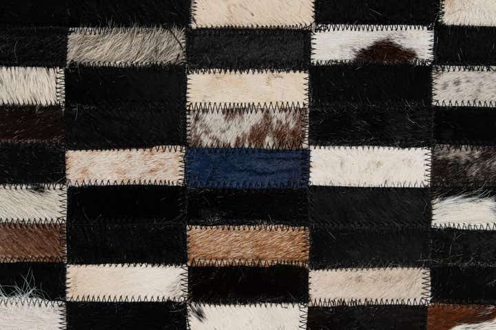 5' 2 x 8' Cowhide - Patchwork Rug