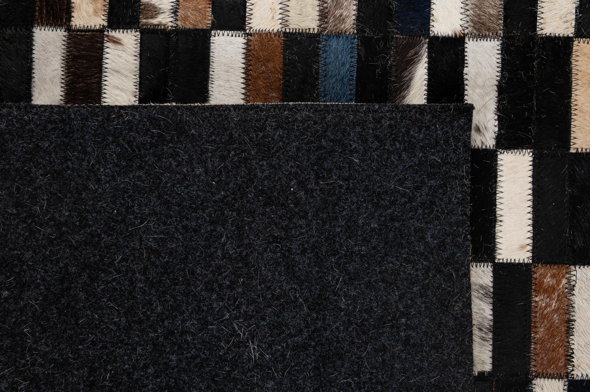 5' 2 x 8' Cowhide - Patchwork Rug