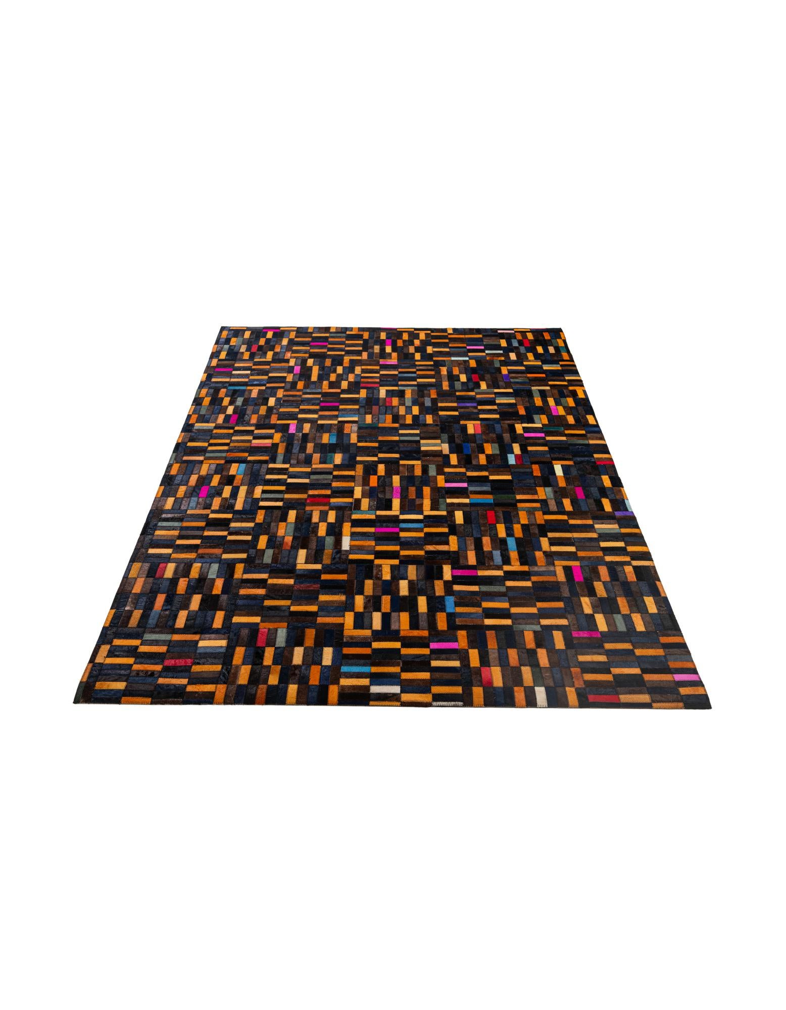 5' 1 x 8' Cowhide - Patchwork Rug