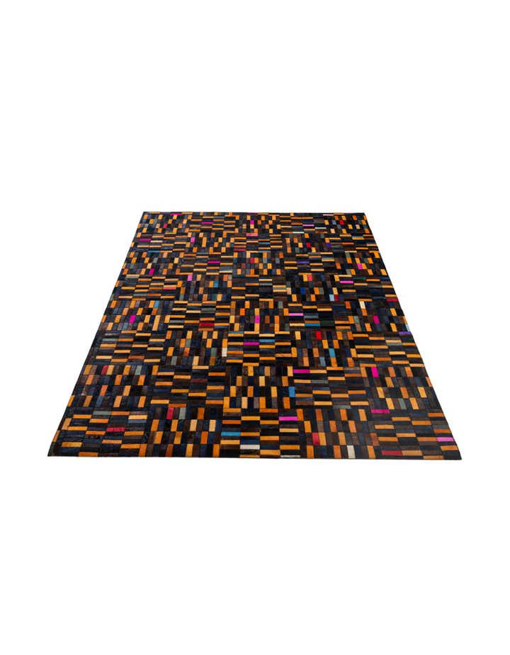 5' 1 x 8' Cowhide - Patchwork Rug