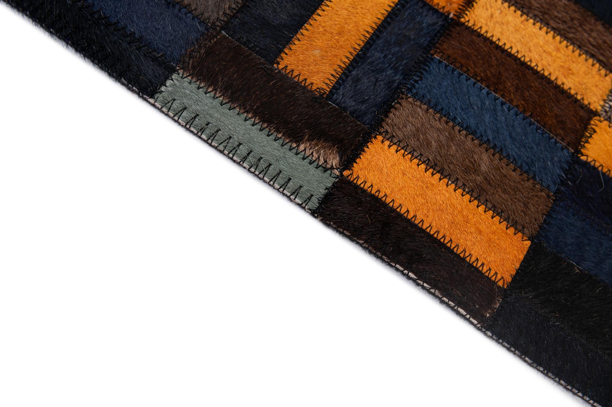 5' 1 x 8' Cowhide - Patchwork Rug