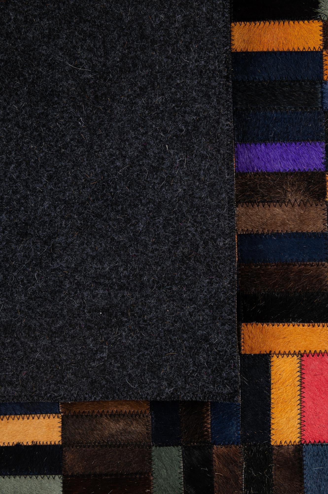 5' 1 x 8' Cowhide - Patchwork Rug