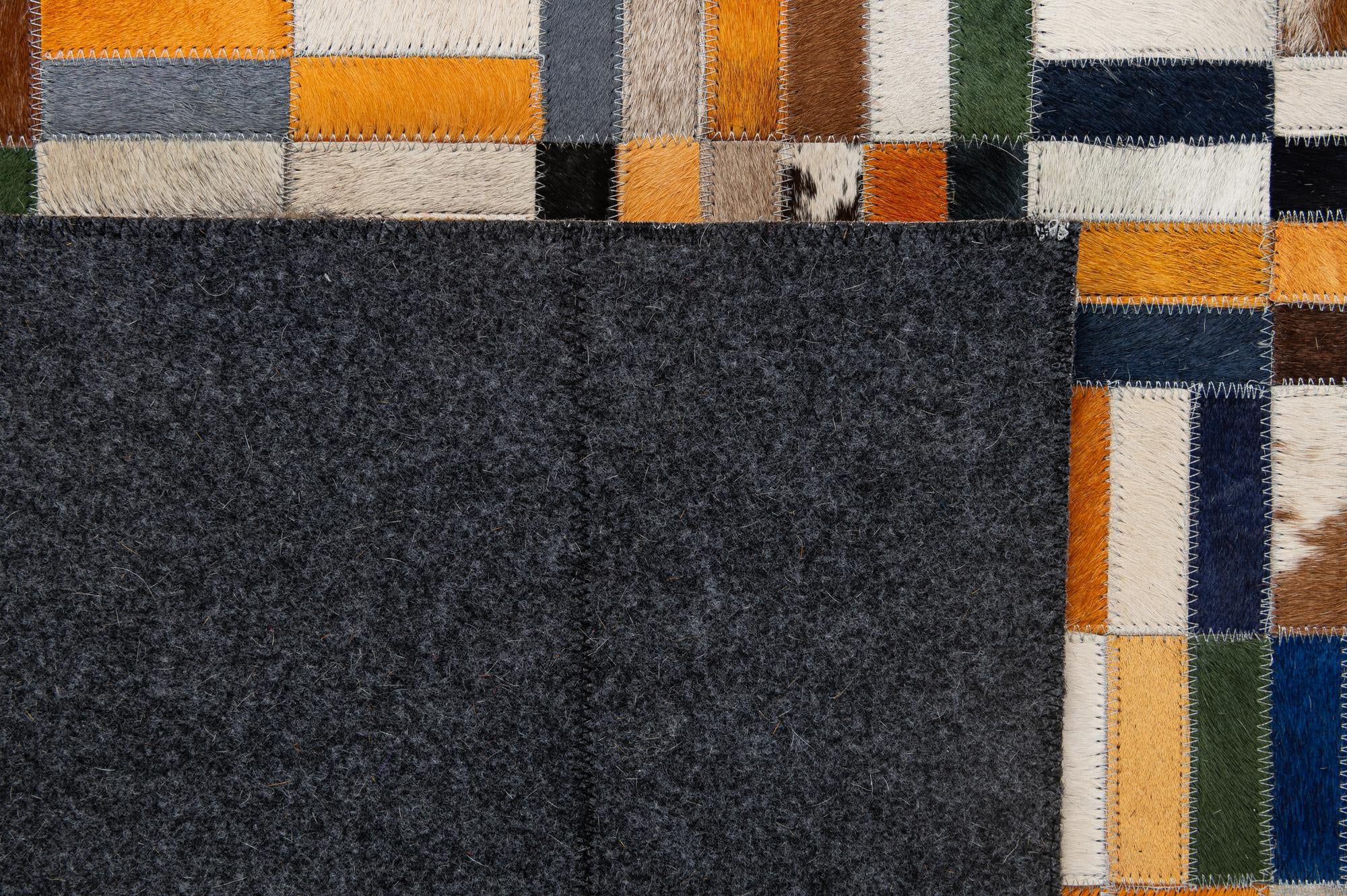 5' 1 x 8' Cowhide - Patchwork Rug