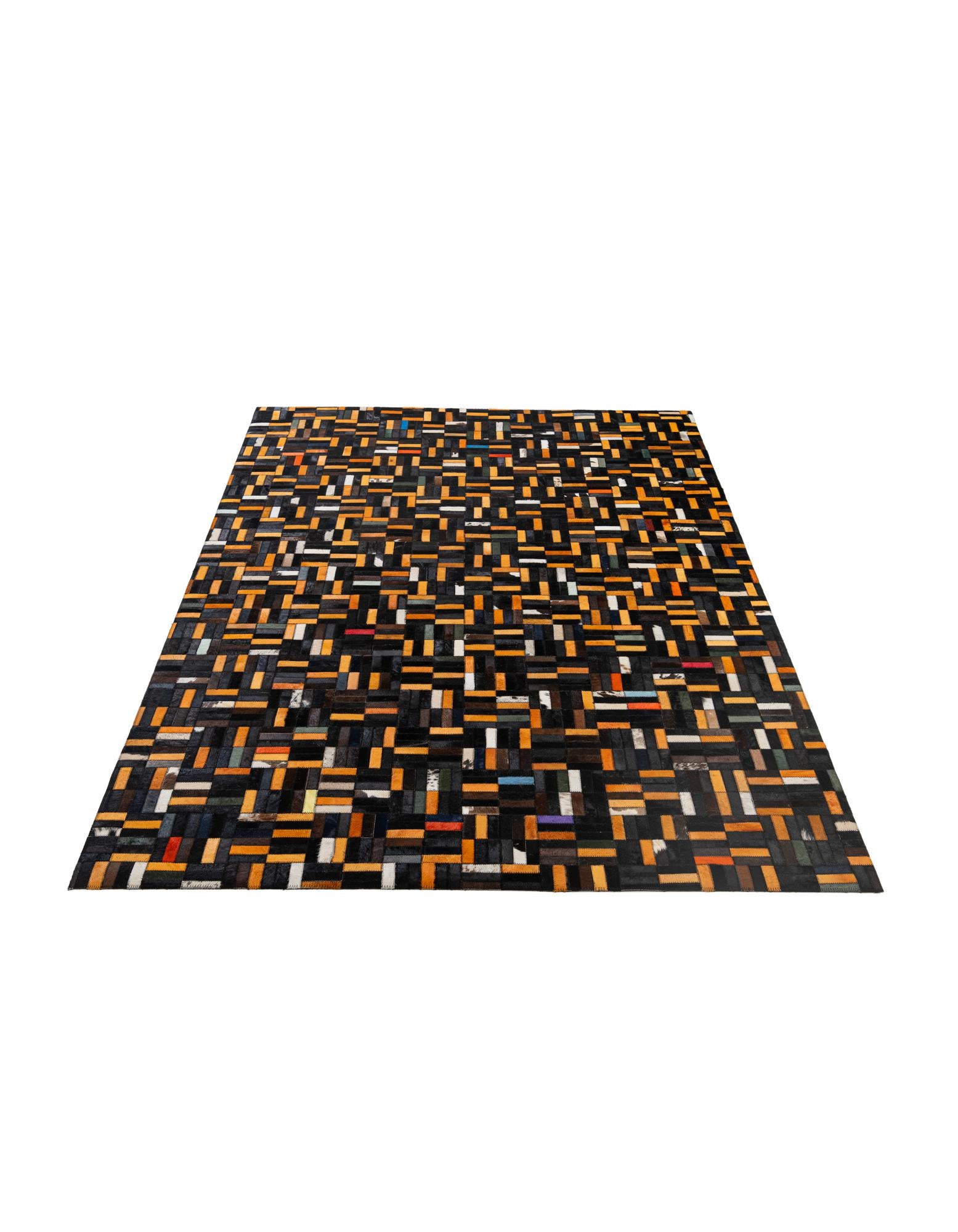 5' 2 x 8' 1 Cowhide - Patchwork Rug