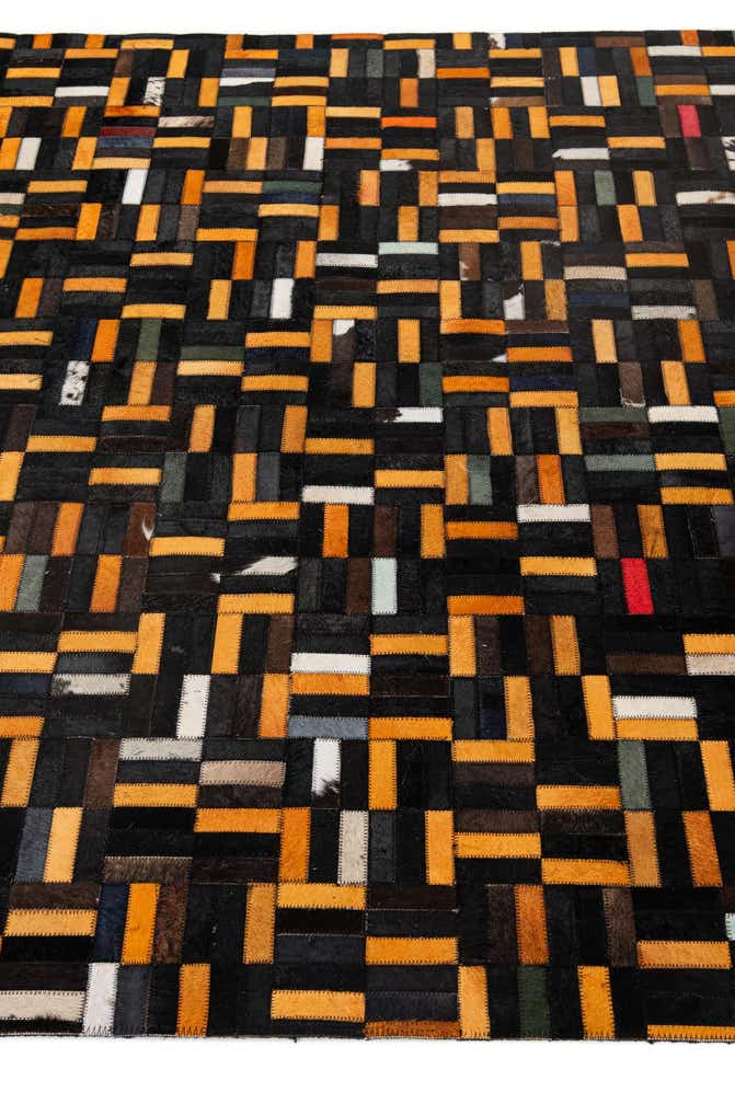 5' 2 x 8' 1 Cowhide - Patchwork Rug